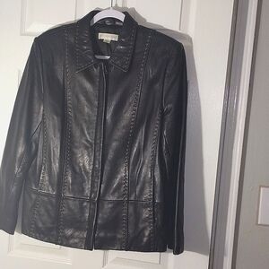 Vintage Petite Real Leather‎ Jacket | YKK Zipper | Mint Condition Size L